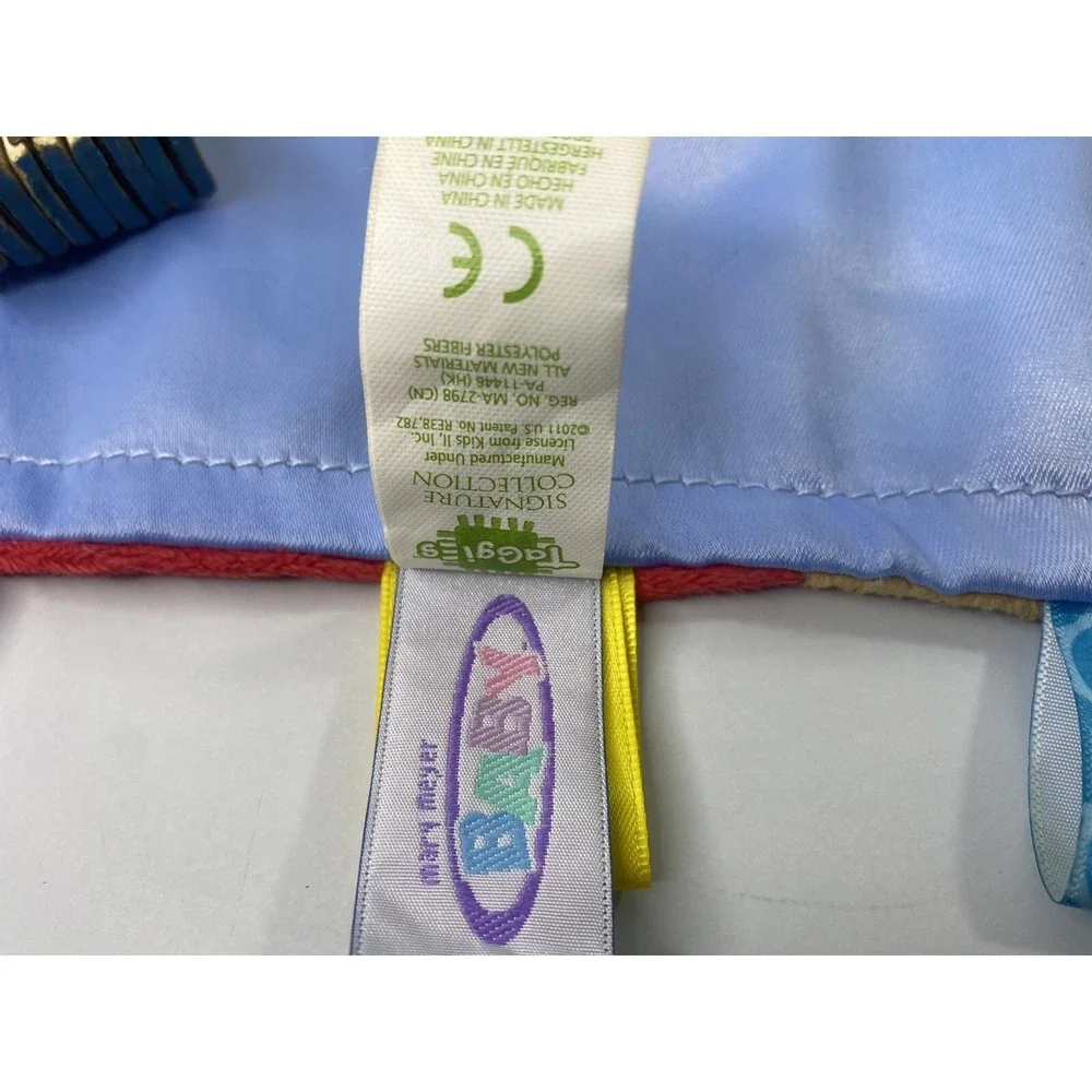 Taggies Baby Teething‎ Blanket Dog Puppy in Middle Blue Mary Meyer Silkie HG2